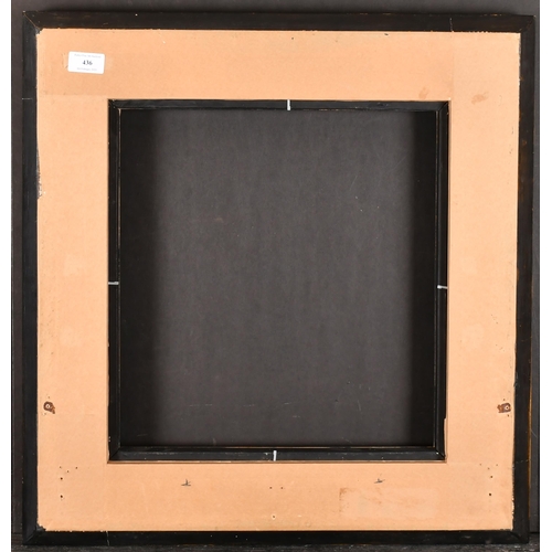 436 - 20th Century English School. A Black Painted Frame, with gilt edging, rebate 15.25