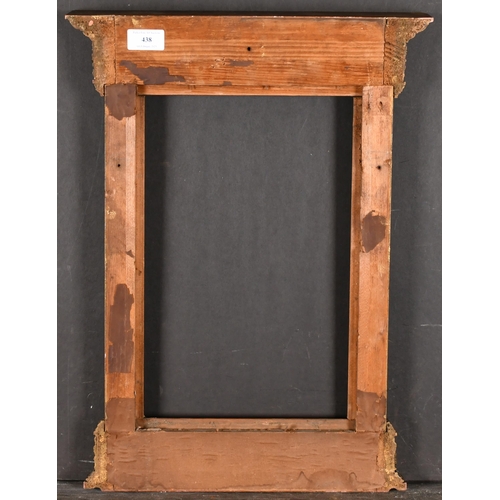 438 - 20th Century English School. A Gilt Tabernacle Frame, rebate 14.5