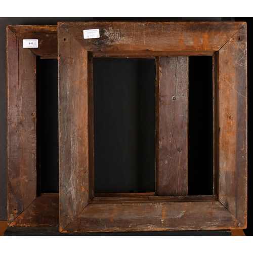 440 - Early 19th Century English School. A Pair of Painted Hollow Frames, rebate 14