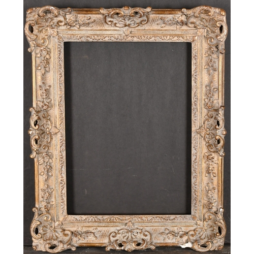 446 - 19th Century French School. A Painted Composition Frame, with swept and pierced centres and corners,... 