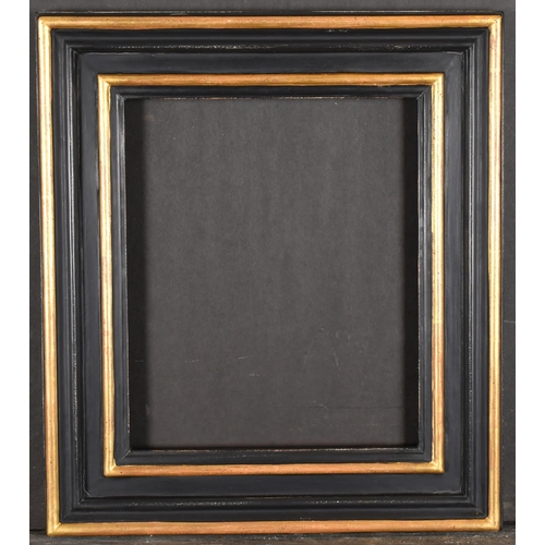 448 - 20th-21st Century English School. A Black Painted Frame, with gilt top edges, rebate 12.25