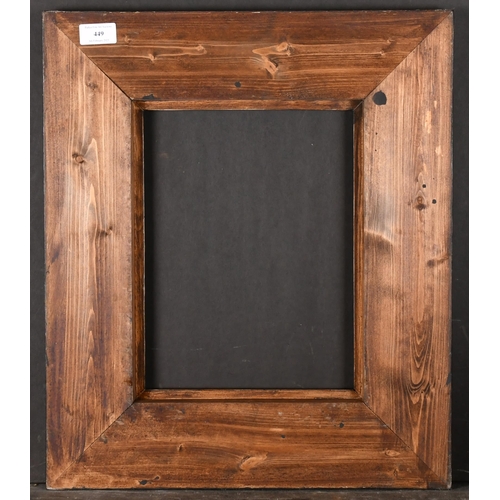 449 - 20th-21st Century English School. A Black Painted Frame, with silver inner and outer edges, rebate 1... 