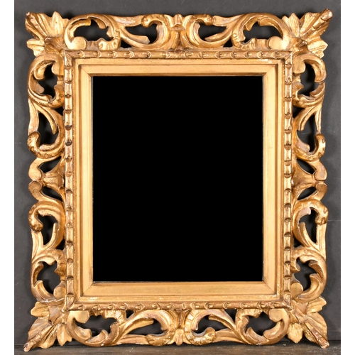 452 - 19th Century Italian School. A Carved Giltwood Florentine Frame, with inset mirror glass, rebate 12