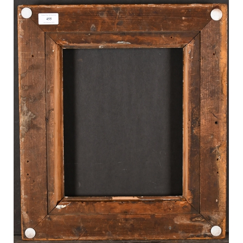 455 - 19th Century English School. A Gilt Composition Frame, with swept and pierced corners, rebate 12