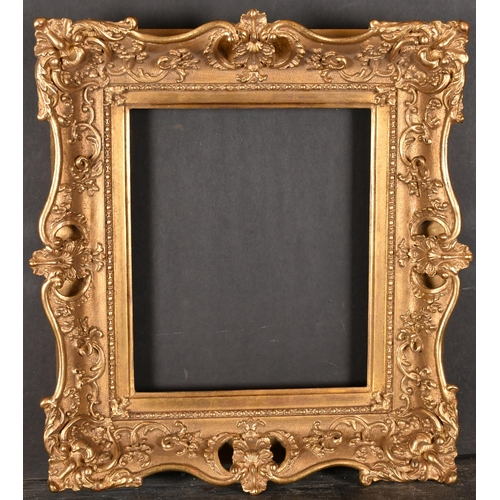 457 - 19th Century English School. A Painted Composition Frame, with swept centres and corners, rebate 11.... 