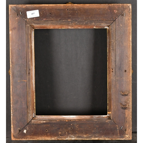 457 - 19th Century English School. A Painted Composition Frame, with swept centres and corners, rebate 11.... 