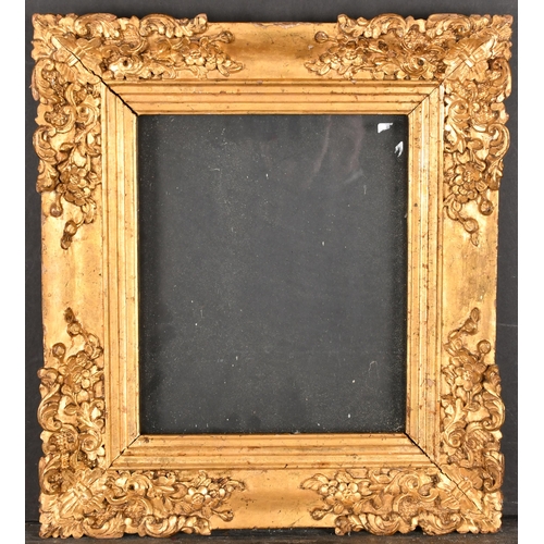 458 - 19th Century English School. A Carved Giltwood Frame, with inset glass, rebate 11.75