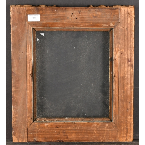 458 - 19th Century English School. A Carved Giltwood Frame, with inset glass, rebate 11.75