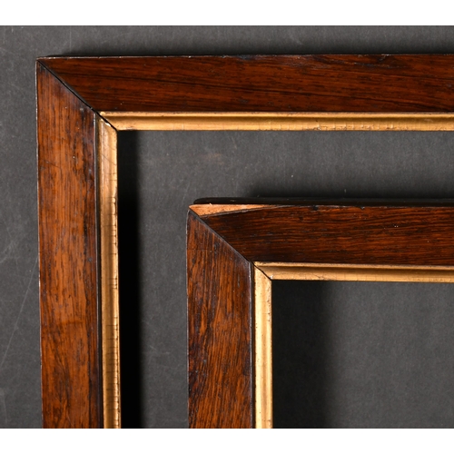 463 - Early 19th Century English School. A Pair of Darkwood Frames, with gilt slips, rebate 11