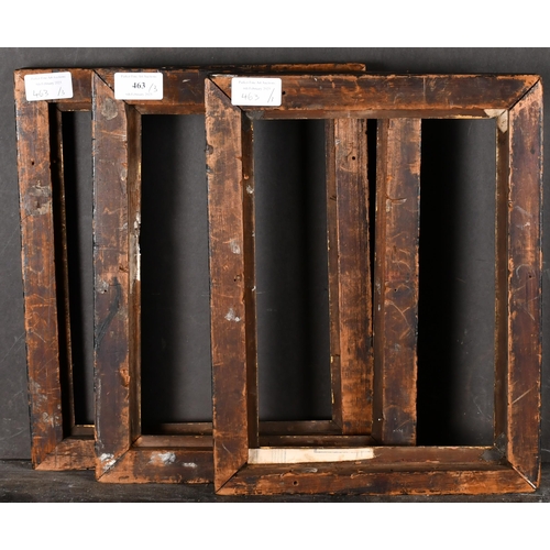 463 - Early 19th Century English School. A Pair of Darkwood Frames, with gilt slips, rebate 11