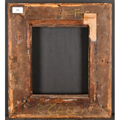 464 - 19th Century English School. A Carved Giltwood Frame, with swept corners, rebate 10.5