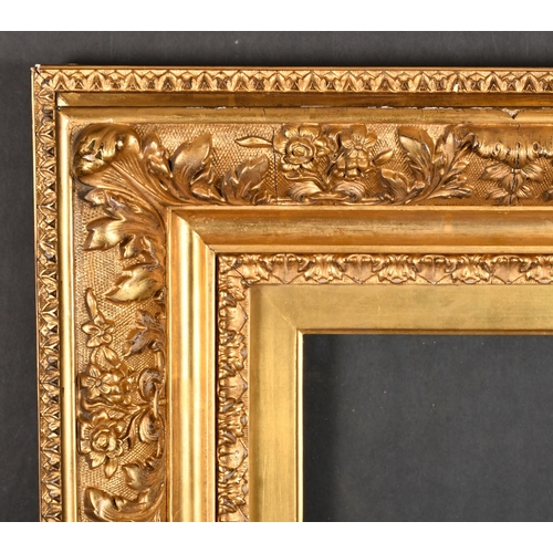 465 - 19th Century French School. A Fine Gilt Composition Barbizon Frame, with inset glass, rebate 10.5