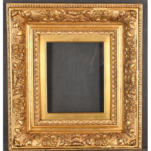 465 - 19th Century French School. A Fine Gilt Composition Barbizon Frame, with inset glass, rebate 10.5