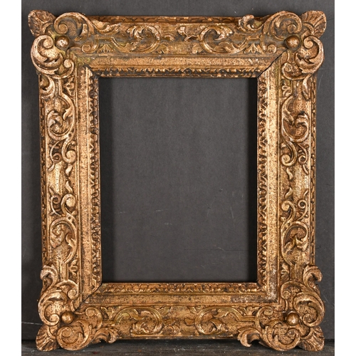 470 - Early 19th Century English School. A Carved Giltwood Frame, with swept corners, rebate 9.25