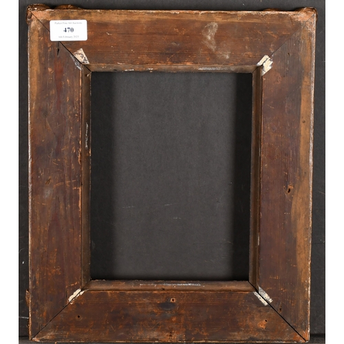 470 - Early 19th Century English School. A Carved Giltwood Frame, with swept corners, rebate 9.25