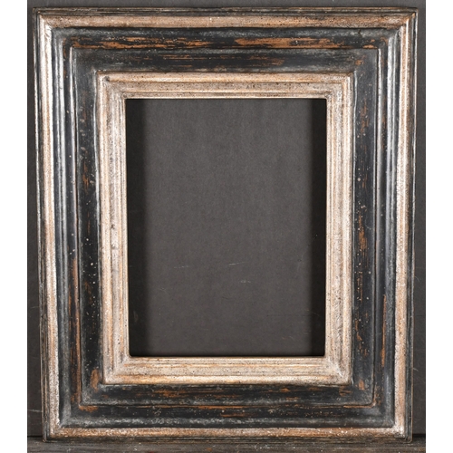 471 - 20th-21st Century English School. A Black Painted Frame, with silver inner and outer edges, rebate 9... 