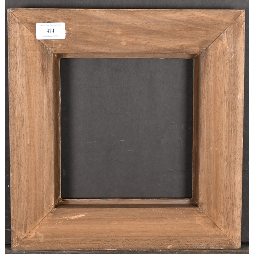 474 - 20th-21st Century English School. A Black Painted Frame, with silver inner and outer edges, rebate 8... 