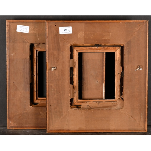 475 - 20th Century European School. A Pair of Wooden Frames, with black slips, rebate 6