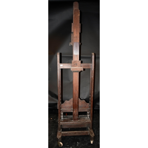 478 - 20th Century English School. A Double sided fully adjustable easel with handle, 66