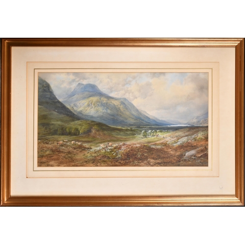 48 - John Farquharson (1865-1931) British. A Highland Scene, Watercolour, Signed and dated 1896, 13.5