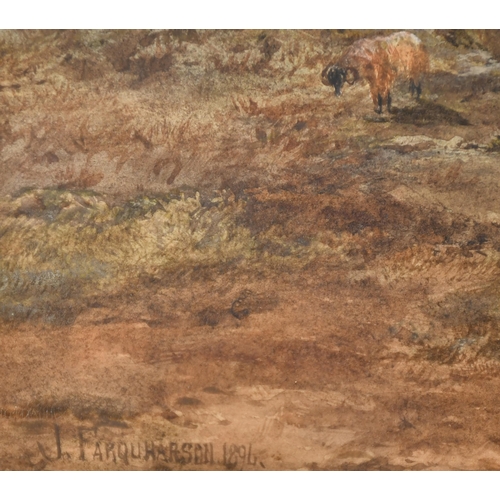 48 - John Farquharson (1865-1931) British. A Highland Scene, Watercolour, Signed and dated 1896, 13.5