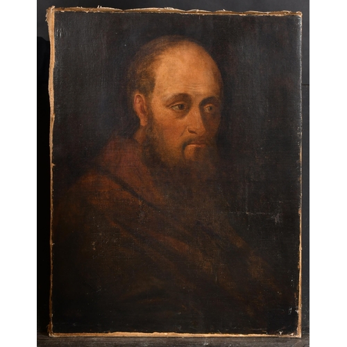 63 - Circle of George Frederic Watts (1817-1904) British. Portrait of Dante Gabriel Rossetti, Oil on canv... 