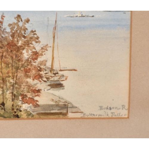 36 - William Carpenter (1818-1899) British. A Set of Four Watercolours relating to The Hudson River, Wate... 