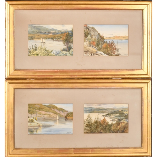 36 - William Carpenter (1818-1899) British. A Set of Four Watercolours relating to The Hudson River, Wate... 