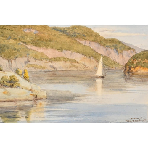 36 - William Carpenter (1818-1899) British. A Set of Four Watercolours relating to The Hudson River, Wate... 