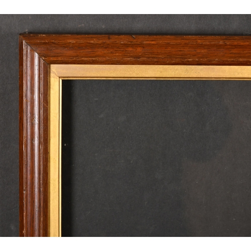 19th Century English School. A Darkwood Frame, with a gilt slip and ...