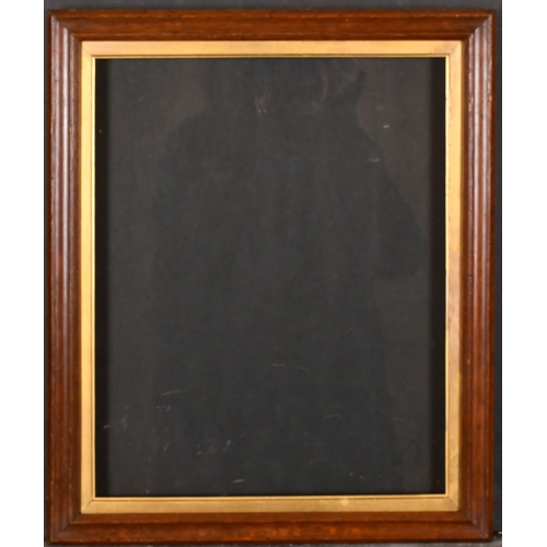19th Century English School. A Darkwood Frame, with a gilt slip and ...