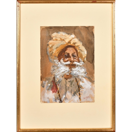 41 - Hercules Brabazon Brabazon (1821-1906) British. An Elder, Watercolour, Signed with initials, 8.15