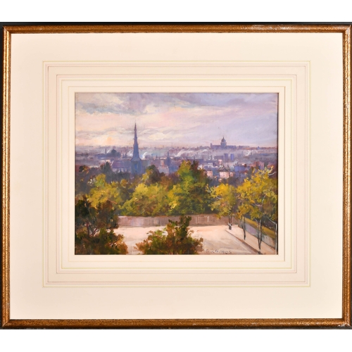 Thomas Ralph Spence (1845-1918) British. An Aerial View of London, Oil ...