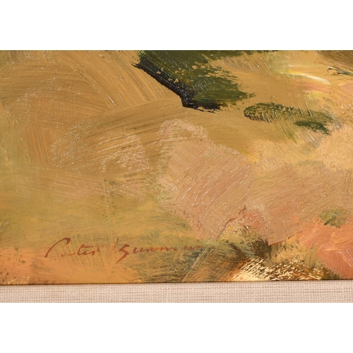 303 - 20th Century English School. An Estuary Landscape, Oil on board, Indistinctly signed, 15