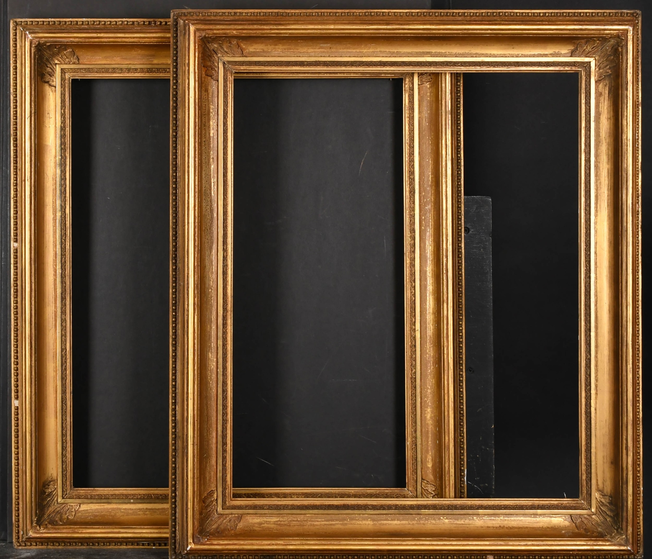 19th Century English School. A Pair of Gilt Composition Frames, rebate ...