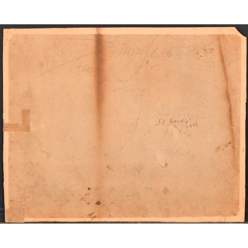 171 - F J H (19th-20th Century) British. The Orchestra in The Royal Albert Hall, Watercolour, pencil and g... 