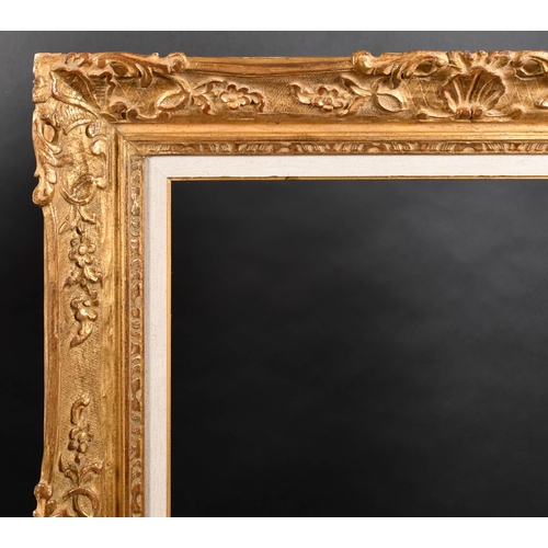316 - 20th Century French School. A Louis Style Carved Giltwood Frame, with a fabric slip, rebate 36.5