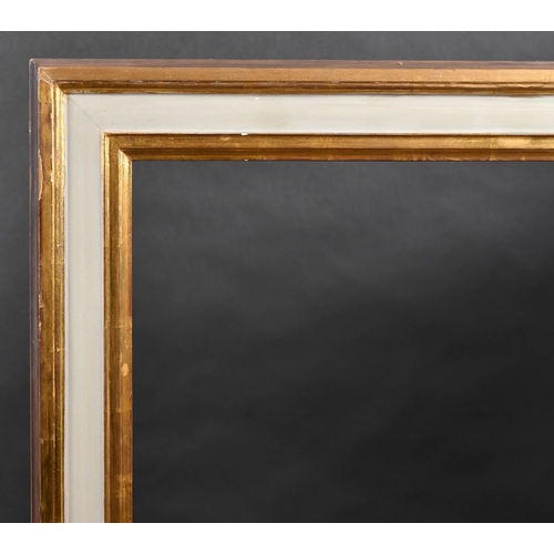 317 - 20th Century English School. A Gilt and Painted Composition Frame, rebate 36