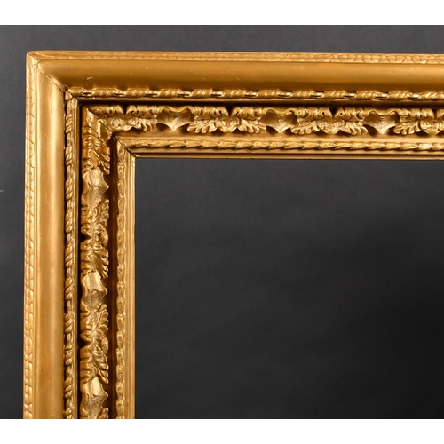 318 - 19th Century English School. A Half Carlo Gilt and Painted Wooden Frame, rebate 36