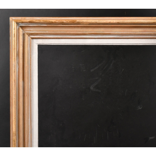 321 - 20th Century English School. A Gilt Composition Frame, with a white slip, and inset glass, rebate 36... 