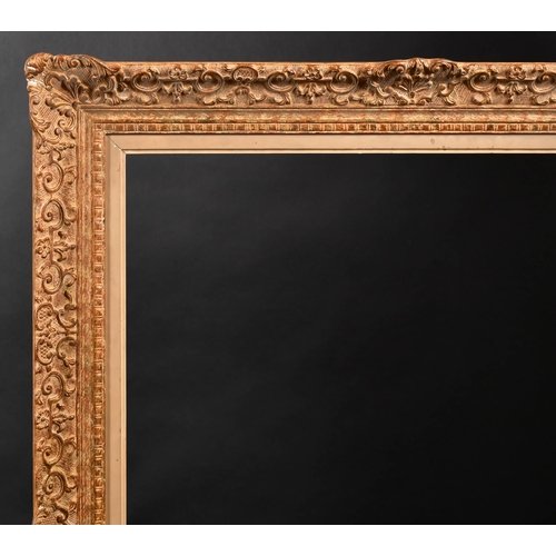 322 - 20th Century French School. A Gilt and Painted Composition Frame, with a painted slip, rebate 34