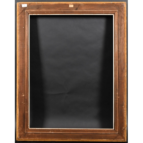 322 - 20th Century French School. A Gilt and Painted Composition Frame, with a painted slip, rebate 34