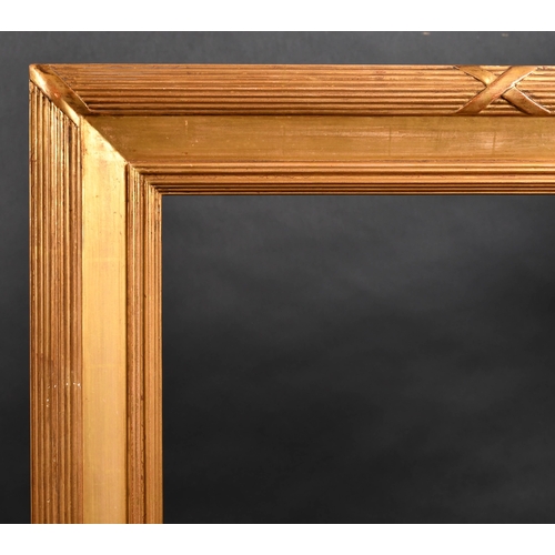 323 - 19th Century English School. A Ribbed Composition Frame, rebate 34
