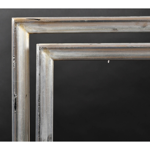 342 - 20th Century English School. A Pair of Silver Composition Frames, rebate 29.75