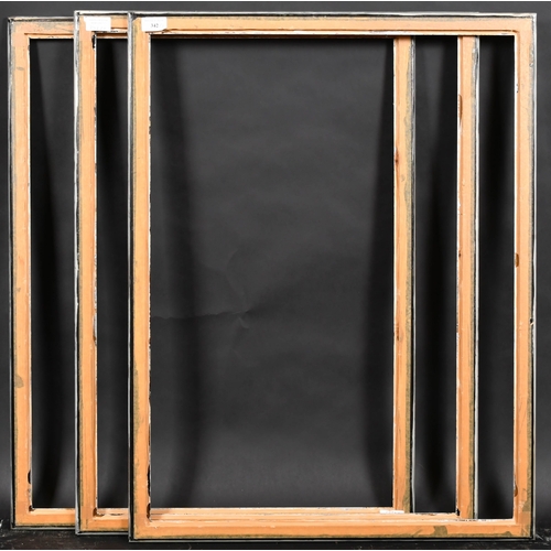 342 - 20th Century English School. A Pair of Silver Composition Frames, rebate 29.75