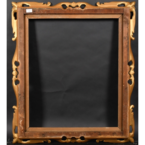 344 - Early 19th Century English School. A Painted Carved Wood Frame, with swept and pierced centres and c... 