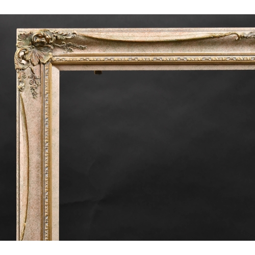 355 - 20th Century English School. A Painted Composition Frame, with swept and pierced centres and corners... 