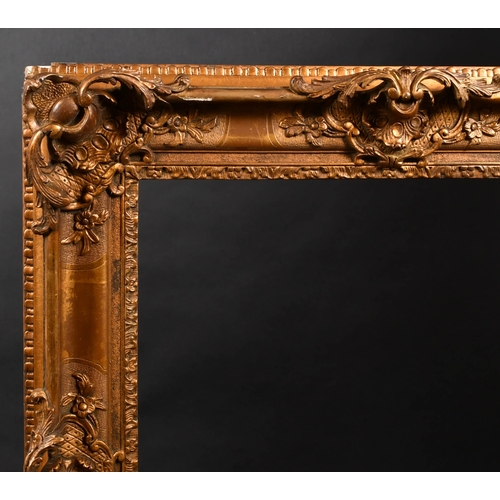 360 - Early 20th Century European School. A Gilt and Painted Composition Frame, with swept and pierced cen... 