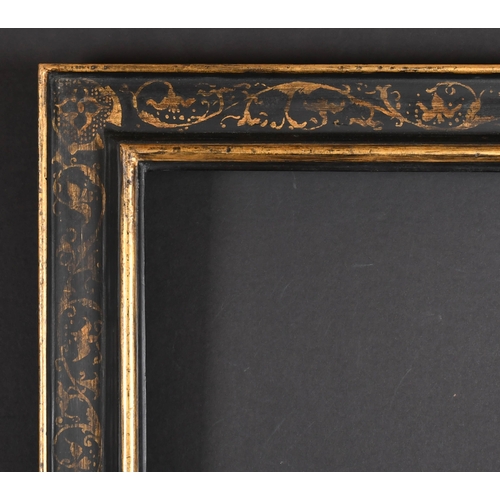 365 - 20th-21st Century English School. A Black and Gilt Painted Composition Frame, rebate 25.5