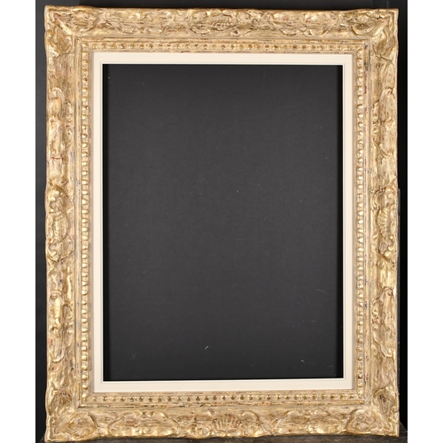 366 - 20th Century English School. A Silver Composition Frame, with swept centres and corners and a white ... 